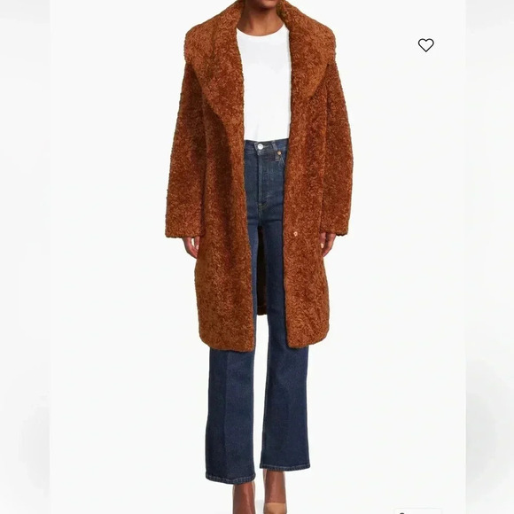 SAM EDELMAN | Faux-Fur Jacket size medium - Picture 6 of 15